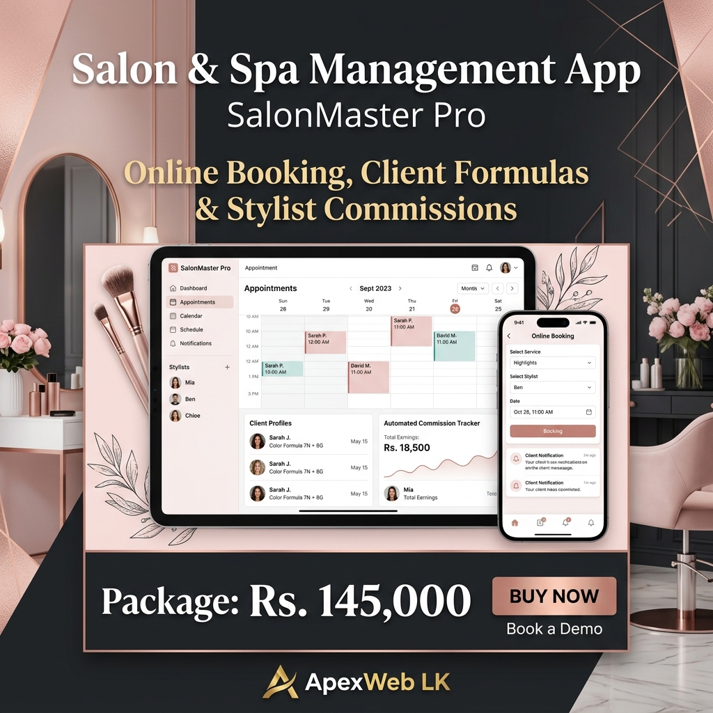 SalonMaster Pro — Salon & Spa App